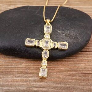 Elegant Cross Pendant Necklace